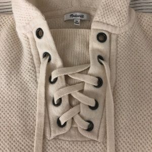 Madewell XS Sweater Hoodie Cream